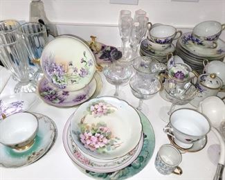 Vintage hand painted Bavarian bone china