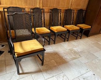 Set of 6 MCM Century dining chairs  (2 arm chairs and 4 side chairs