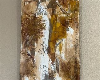 A nice one by Walter E. McCown (1932 - 1994) original painting on masonite signed under pseudonym "Talman" 