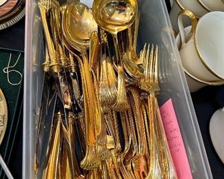 TOWLE "Gold Aristocraft" flatware, never been used