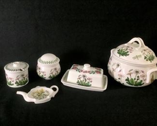 ANSM713 Port Meirion Lidded Casserole, Butter, Sugar Dishs  More