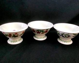 ANSM715 Portmeirion Sorbet Footed Bowls, Three