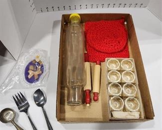 Glass rolling pin, glass salts and more