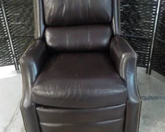 Leather Bradington Young Reclining Swiveling Arm Chair