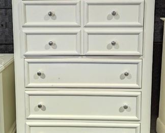 Light Cream 5 Drawer Chest