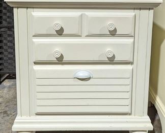 Nice 2 Drawer Cream Nightstand