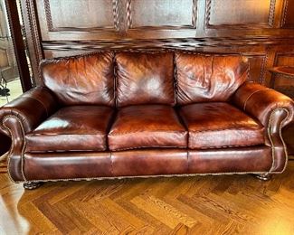 Hancock & Moore Journey leather sofa 87"W x 43"D x 39"H