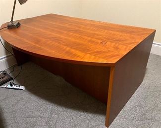 (2) wood desks 70"W x 45"D x 28"H