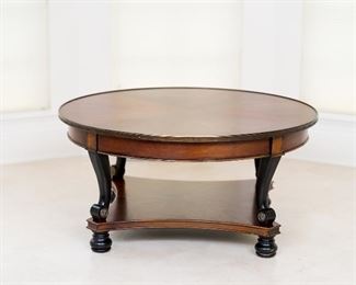 Hooker round wood coffee table 42" diameter
