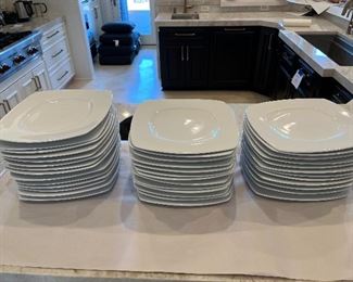 Pier 1 white dinner plates...