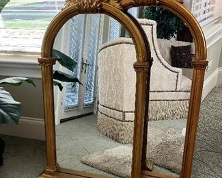 Carolina Mirror Company gold framed wall mirrors