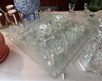 Crystal chess set