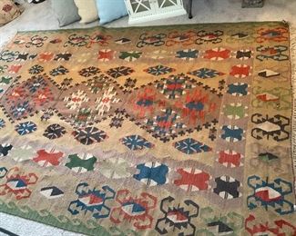 Large woven rug