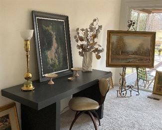 Large Painted, modern table, oil paintings , modern sculpture