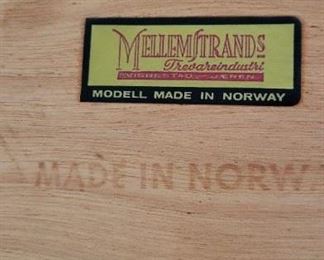 Mellemstrands, vintage Rosewood Secretary, made in Norway.  Reproduction MC vibe chair