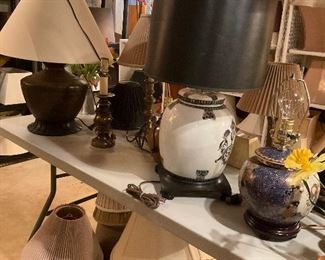 lamps,  harps, Finials .  Shades of all sizes 