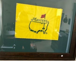 Master's flag framed