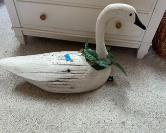 Beautiful swan large and heavy