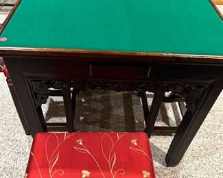 Game Table with 4 stools