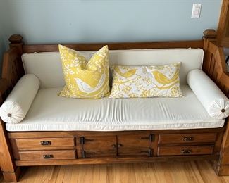 Storage and a place to sit....