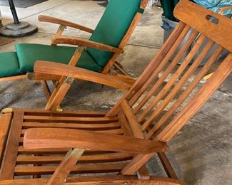 Teak Steamer Chairs...Just in time for Mothers Day!