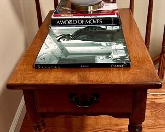 Hard rock maple end table