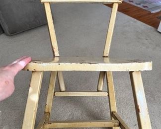 Vintage kitchen chair with unique legs