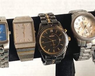 6 Watches Seiko, Relic, Panama Jack,  More