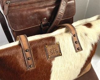 Jack Georges Leather Crossbody Bag, Sts Ranch Wear Cowhide Bag, Coach Leather Folder Holder