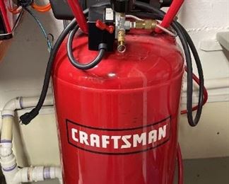 Large Craftsman Air Compressor with Some Accessories
