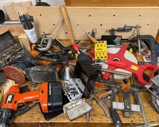 Mix of Power Tools, Hand Tools, Machete, Clamps, 100m Tape Measure