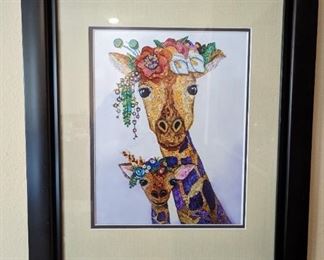 Framed Giraffe