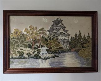 Framed Vintage Korean Needlepoint