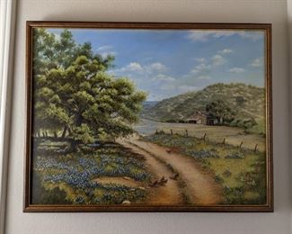 Bluebonnet Painting by Dellaganna