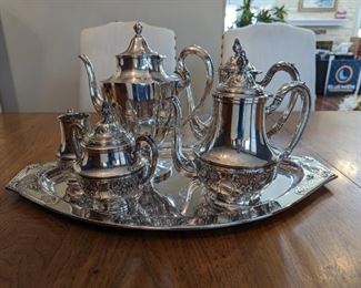 Silver Plate Tea and Coffee Service Set