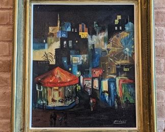 Framed Painting by Bouqet