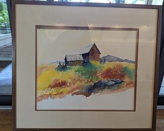 Framed Watercolor by Emerson