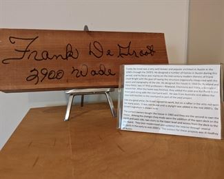 Frank De Groot Signed Rafter