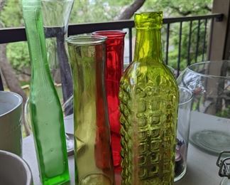 Colored Glass Vases