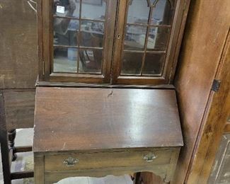 Antique Secretary Desk with Key