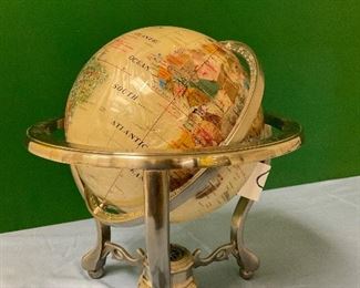 Mother of Pearl World Globe 12”