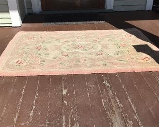 Large and small rugs.