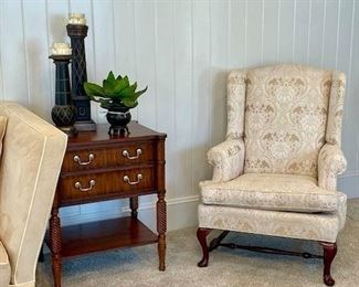 Ethan Allen Wing Back Chair $195