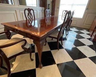 Large Ethan Allen Dining Table w/6 Chairs $2900
