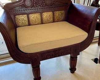 Unique Carved Teak Chairs $495 each  KMT