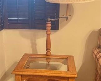 END TABLE MAGAZINE LAMP TABLE