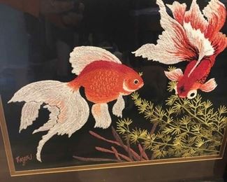 Vintage Japanese embroidery