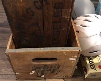 VINTAGE 7UP WOOD CRATE