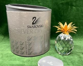 Swarovski Crystal Pineapple With Original Box