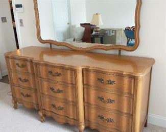 Dresser with mirror